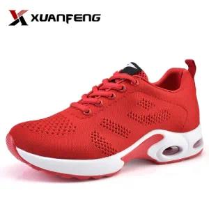 Colorful Ladies Flyknit Upper Sneakers Running Sport Shoes