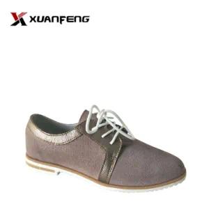 Comfortable Women′s Leather Casual Flat Shoes
