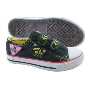 Whoesale Fashion Children′s Casual Canvas Vulcanized Shoes