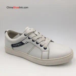Wholesale High Quality Men′s Leather Leisure Comfort Sneakers Shoes