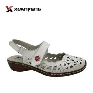 Wholesale Comfort Anti-Slip Leather Women Shoe