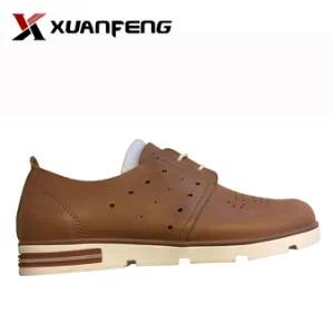 Popular Lady Genuine Leather Casual Shoes with PU Sole