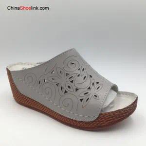 Customised Woman Slipper, Private Label Fashion Sliders Slippers, Wholesale Leather Slippers Fashion Woman Shoes