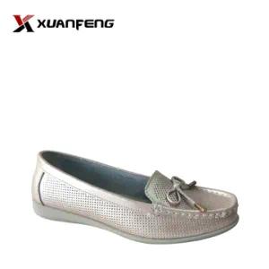 Fashion Lady′s Summer Leather Leisure Shoes