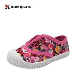 Colorful Children′s Injection Printing Canvas Shoes