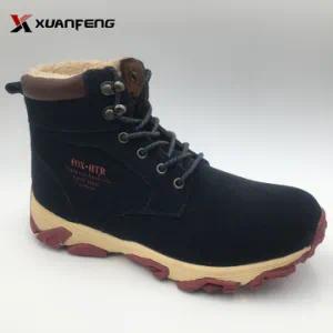 Wholesale Comfortable Men′s Winter Leather Snow Boots