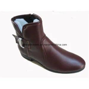 China Women Winter Ankle Boots Supplier PU Leather