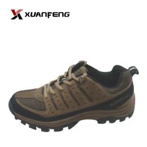 New Men Hiking Shoes Trekking Shoes Cow Suede Leather