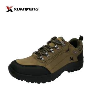 Wholesale Custom High Quality Men′s Outdoor Leather Hiking Trekking Shoes