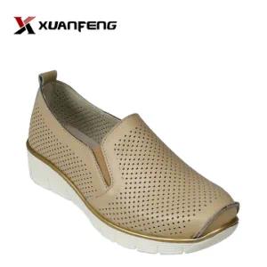 Popular Comfortable Women′s Loafer Leather Shoes