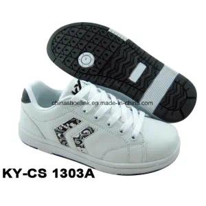 China Child Casual Skateboard Shoes PU Leather Rb Sole